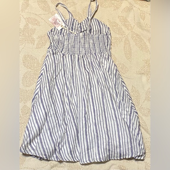 Jessica Simpson pin stripe bow accent mini dress - Picture 2 of 6